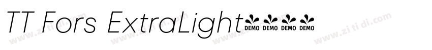 TT Fors ExtraLight字体转换